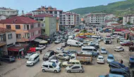 Kastamonu Cide'de bayram trafiği kilitlendi