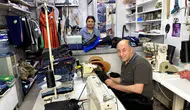Alaşehirli terziler bayram öncesi gece mesaisine kaldı