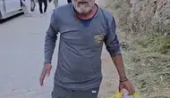 Çermik mesire alanındaki çöp kirliliğine tek başına müdahale etti