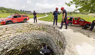 Mersin itfaiyesi derin kuyu kurtarma tatbikatı yaptı
