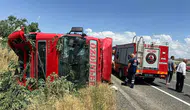 Elazığ yolunda ağır vasıta kazası
