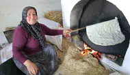 Yozgatlı kadınlar imece usulü kışlık yufka ekmek için kolları sıvadı