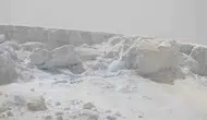 Yaz ortasında Iğdır zirvelerinde erimeyen kar manzaraları