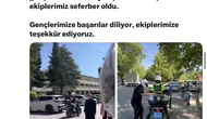 Elazığ polisi YKS adaylarını sınav salonlarına yetiştirmek için seferber oldu