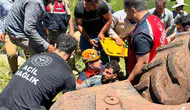 Tillo'da korkunç kaza Traktörün altında kalan genç sürücü ağır yaralandı