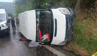 İzmir'de işçi servisi şarampole uçtu 1 ölü, 10 yaralı