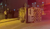 Eskişehir’de işçi servisi devrildi 7 kişi hastanelik oldu