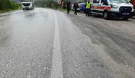 Mudurnu yolunda sürücüsünün hakimiyetini kaybettiği araç şarampole uçtu