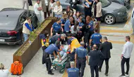 Samsun Adliyesi önünde büyük arbede