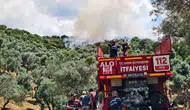 Aydın Yenipazar'da otluk alan yangını büyümeden durduruldu