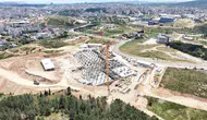 Çayırova'nın yeni hastanesinde kaba inşaatın yarısı bitti