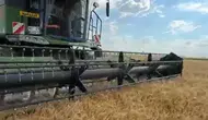 Konya ovasında biçerdöverler tarlaya indi
