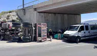 Kayseri'de kamyon kazası Köprüye çarpan sürücü yaşamını yitirdi