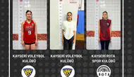 Kayserili üç voleybolcu milli takım kampına çağrıldı
