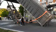 Yozgat trafiğini kilitleyen tır kazası