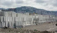 Trabzon sahilinde dev beton bloklar yükseliyor