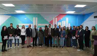 Karabükte üniversiteliler okul duvarlarını dev tuvallere dönüştürdü