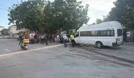 Erbaa'da sabah trafiğinde servis kazası