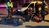 Aksaray'da kurye kazası Kavşakta ani fren sonu oldu