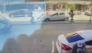 Karaman'da yaya kazası güvenlik kamerasına yansıdı