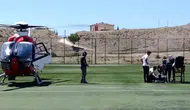 Darende’de kalp krizi geçiren hasta için ambulans uçtu