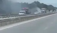 İzmir-Bursa yolunda otluk yangını paniğe neden oldu?