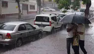 Kars'ta yaz ortasında kış manzarası Sanayi bölgesi doluya teslim