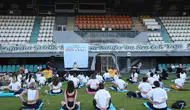 Nilüfer’de stadyum yoga alanına dönüştü