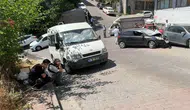 Kağıthane’de yokuştan kayan otomobil ortalığı birbirine kattı