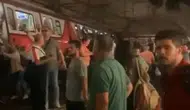 Kadıköy metrosunda raydan çıkma paniği