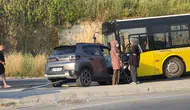 Küçükçekmece’de ani manevra kazaya yol açtı