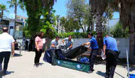Antalya Adliyesi önünde acı veda