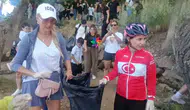 Manavgat sokaklarında bisikletli çevre farkındalığı