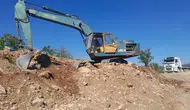 Çameli’nde selin vurduğu tarla yolları onarılıyor