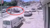 Cizre'deki trafik kazası güvenlik kamerasına yansıdı