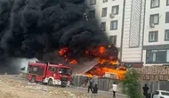 Karaköprü’de apartman dairesini saran depo yangını paniği