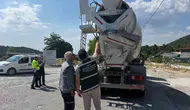 Muğla yollarında beton mikseri denetimi