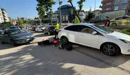 Bilecik’te kavşak kazası motosikletliyi yola savurdu