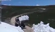 Ardahan’da haziran ayında yolları kar kapatıyor