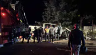 Bolu D-100 kara yolunda pikap hafriyat tırına çarptı