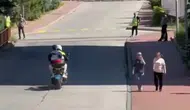 Gümüşhane polisi YKS adaylarını sınav merkezine yetiştirdi