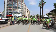 Denizli sokaklarında sağlıklı yaşam için pedal çevirdiler