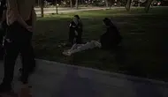 Konya merkezindeki parkta bulunan genç kız hastaneye kaldırıldı