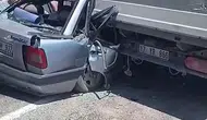 Çan yolunda otomobil kamyonete çarptı 4 kişi yaralandı