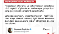 Sosyal medyada finansal panik yaratmaya çalışanlara uyarı