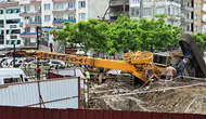 Ordu'da şantiye kazası trafiği kilitledi