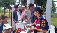 Bilecikli öğrenciler jandarma ile trafik kurallarını yerinde öğrendi
