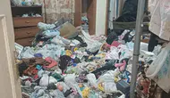 Ataşehir'de bir daireden beş kamyon atık çıktı