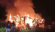 Bilecik'te gece vakti çıkan yangın kulübeyi kullanılamaz hale getirdi