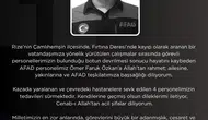 Rize’de arama kurtarma operasyonunda acı kayıp